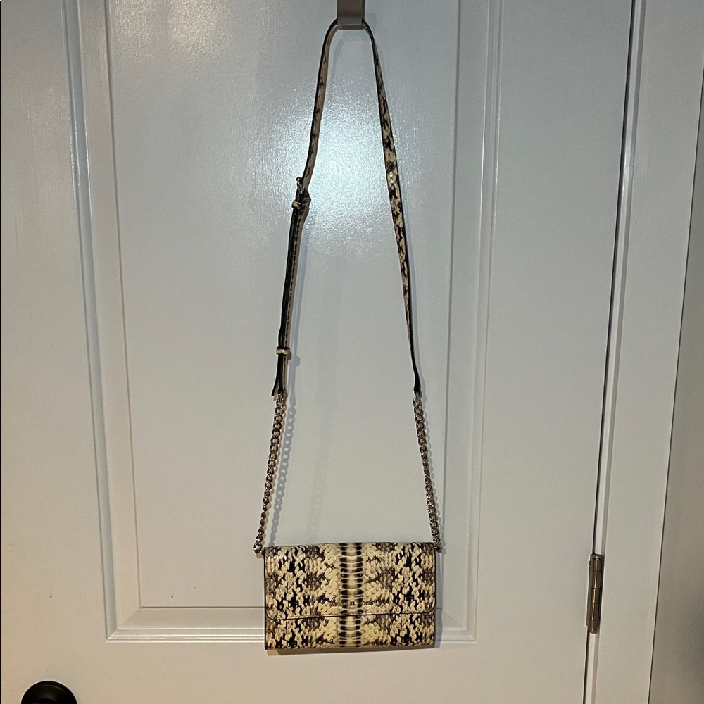 Michael Kors Python Pattern Crossbody Bag - Black… - image 2